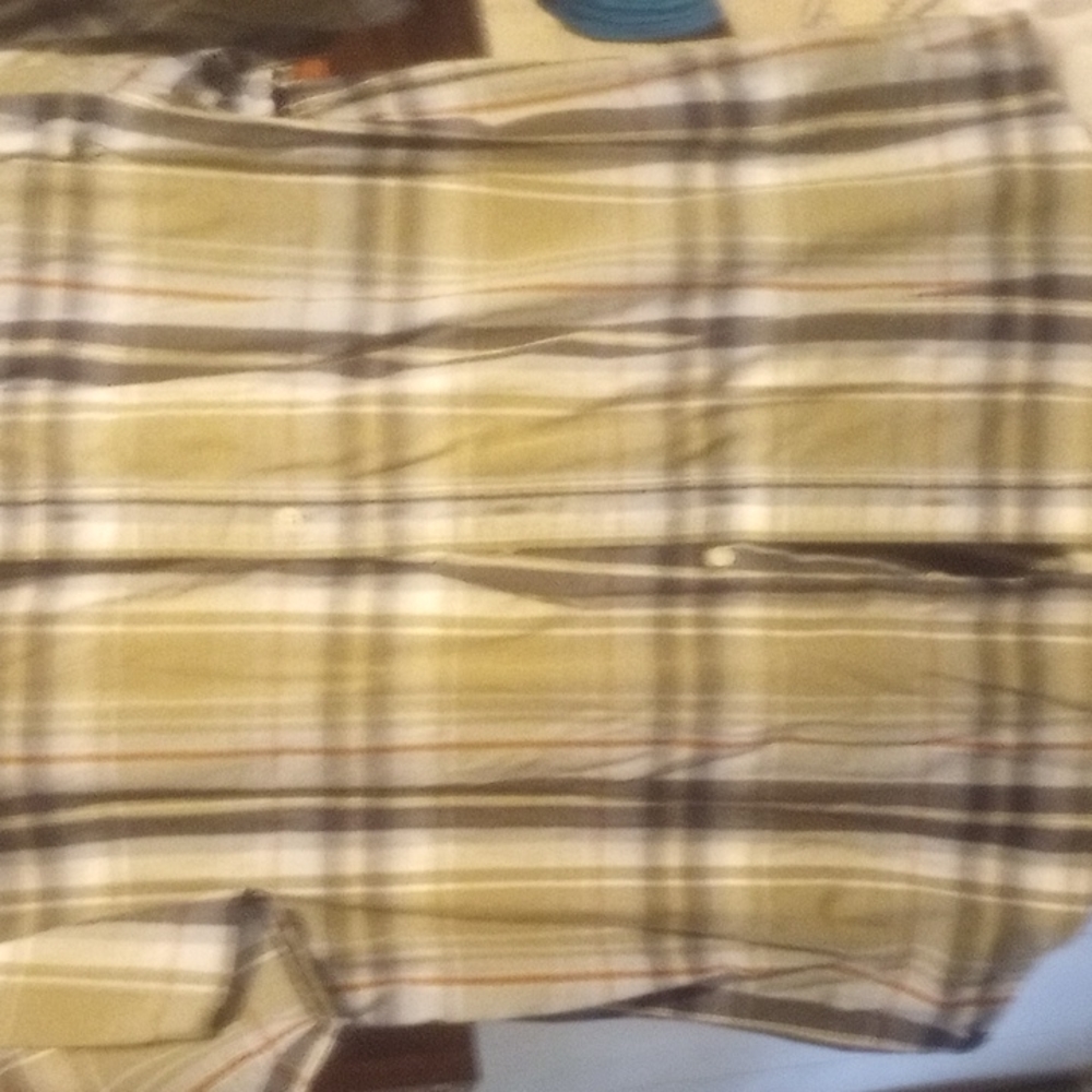 M Rt 66 Plaid short sleeve  button down Shirt